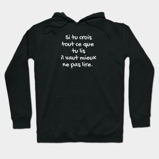 Citation sur la vie - citation positive en français Hoodie